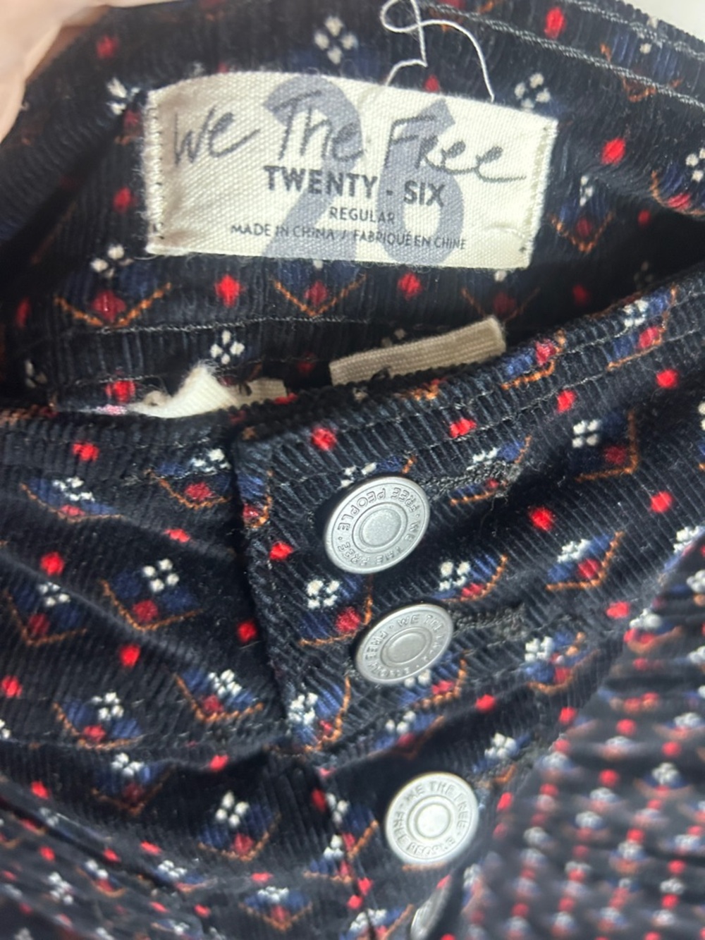 We The Free Corduroy Floral Mini Skirt - Low Rise - Picture 7 of 8